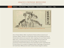 Tablet Screenshot of abacuschinesemed.com